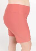 Plus Size Plus Size High Waisted Mid-Thigh Swim Shorts UPF 50+ | Rust | by Calypsa |