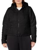 Plus Size Puffa Street Wise Black Jacket, Size 14/XS | City Chic