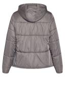 Plus Size Puffa Street Wise Jacket in Platinum, Size 14 | City Chic