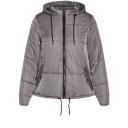 Plus Size Puffa Street Wise Jacket in Platinum, Size 14 | City Chic