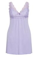 Plus Size Chemise Lace Plain in Lavender, Size 26/28 | City Chic