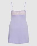 Plus Size Chemise Lace Plain in Lavender, Size 38/40 | City Chic