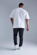 Plus Skinny Stacked Zip Hem Coated Jean