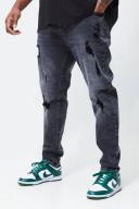 Plus Skinny Stretch Multi Rip Jeans