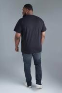 Plus Skinny Stretch Ripped Jean With Zip Hem