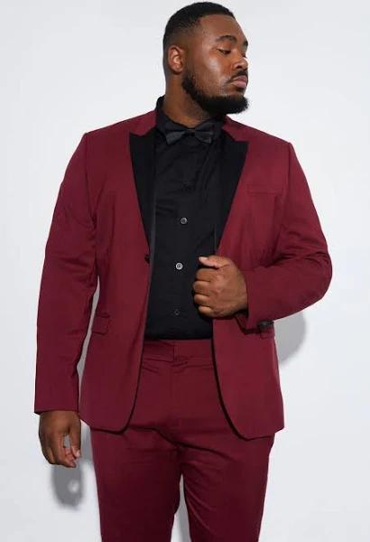 Plus Skinny Tuxedo Single Breasted Jacket