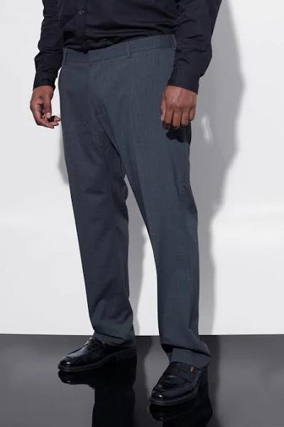 Plus Slim Fit Check Tailored Trouser