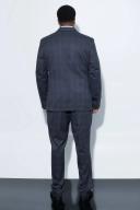 Plus Slim Single Breast Check Suit Jacket