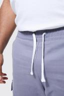 Plus Twill Elastic Waist Zip Cargo Short