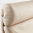 POÄNG Rocking-chair, White Stained Oak veneer/Glose Eggshell