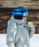 POC Fovea Clarity Comp Goggles: Uranium Black/Blue Mirror