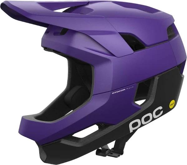 POC Otocon Race Full Face NFC MIPS MTB Helmet Purple/Black Metal