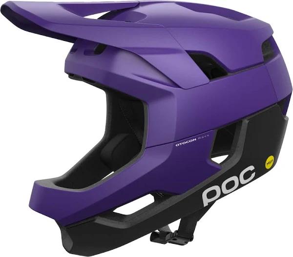 POC Otocon Race Full Face NFC MIPS MTB Helmet Purple/Black Metal