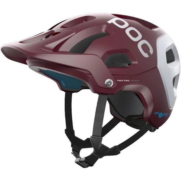 POC Tectal Race Spin MTB Helmet Propylene Red/Hydrogen White Matte
