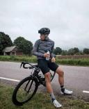 POC Ventral Lite Helmet - Uranium Black/Basalt Blue Matt Large
