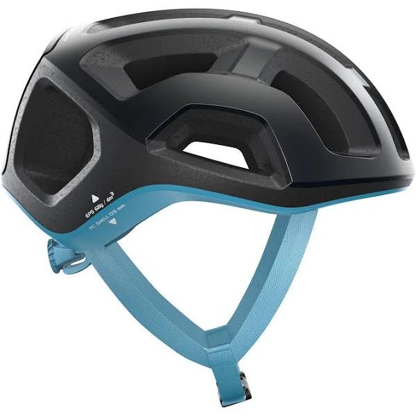 POC Ventral Lite Helmet - Uranium Black/Basalt Blue Matt Large