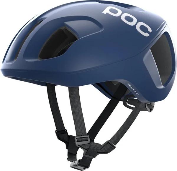 POC Ventral Spin Road Helmet - Lead Blue Matt Small