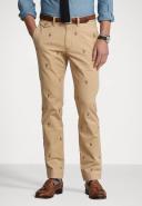 Polo Ralph Lauren All Over Pony Logo Slim Fit Chinos in beige-Neutral
