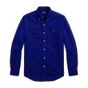 Polo Ralph Lauren Classic Fit Garment-Dyed Oxford Shirt in Blue XS