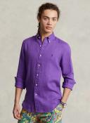 Polo Ralph Lauren Classic Fit Linen Shirt in Purple XXL