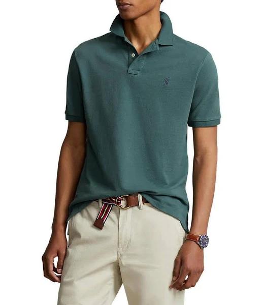 Polo Ralph Lauren Classic-Fit Solid Cotton Mesh Polo Shirt - L
