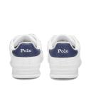 Polo Ralph Lauren Heritage Court II Leather Trainers - White & Navy