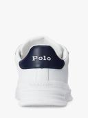 Polo Ralph Lauren Heritage Court II Leather Trainers - White & Navy