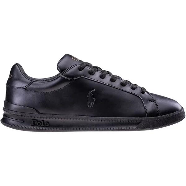 Polo Ralph Lauren Leather Heritage Court Sneakers - Black - 12