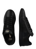 Polo Ralph Lauren Leather Heritage Court Sneakers - Black - 13
