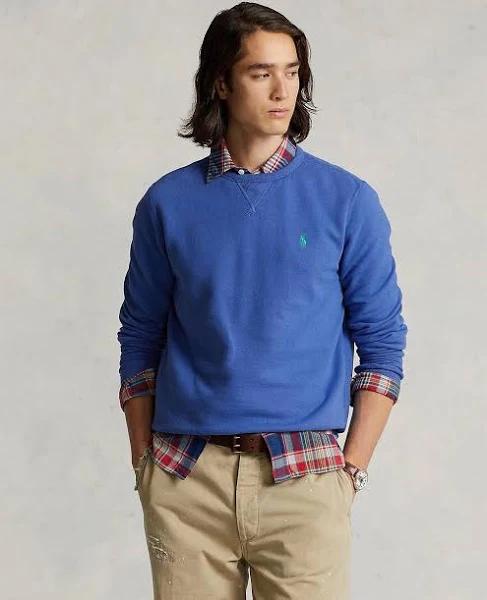 Polo Ralph Lauren - Men's Blue Jumpers - The Rl Fleece Sweatshirt - Size M at The Iconic