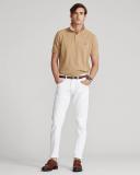 Polo Ralph Lauren - Men's Brown Polo Shirts - Custom Slim Fit Mesh Polo Shirt - Size XS at The Iconic