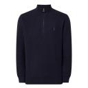 Polo Ralph Lauren - Navy Heather Half Knit Zip - Large