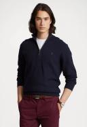 Polo Ralph Lauren - Navy Heather Half Knit Zip - Large