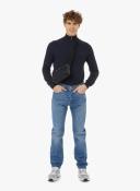 Polo Ralph Lauren - Navy Heather Half Knit Zip - Large