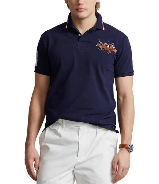 Polo Ralph Lauren Navy Triple Pony Polo