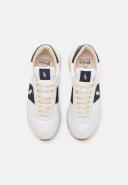 Polo Ralph Lauren Train '89 Sneakers in Cream/Navy With Pony logo-White