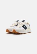 Polo Ralph Lauren Train '89 Sneakers in Cream/Navy With Pony logo-White