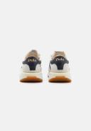 Polo Ralph Lauren Train '89 Sneakers in Cream/Navy With Pony logo-White