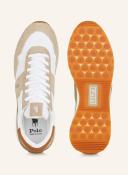 Polo Ralph Lauren Train '89 Sneakers in White Cream Mix With Pony Logo
