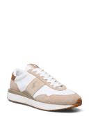 Polo Ralph Lauren Train '89 Sneakers in White Cream Mix With Pony Logo