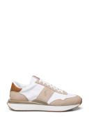 Polo Ralph Lauren Train '89 Sneakers in White Cream Mix With Pony Logo