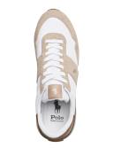 Polo Ralph Lauren Train '89 Sneakers in White Cream Mix With Pony Logo