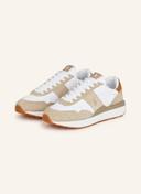 Polo Ralph Lauren Train '89 Sneakers in White Cream Mix With Pony Logo