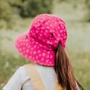Ponytail Bucket Hat 'Hearts' Print - 56cm / 6-13 Years / XXL Bedhead Hats