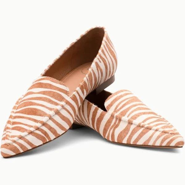 Poplar Pointed Flat - Brown Zebra - 44 - AfterPay & zipPay Available