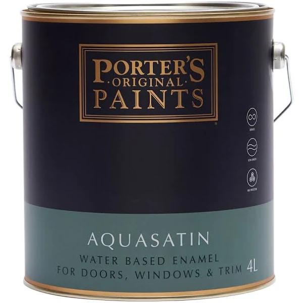 Porter's Paints Aqua Satin Enamel Red 1L