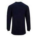 Portwest FR11 Flame Resistant Anti-static Long Sleeve T-Shirt - Navy - Size XL