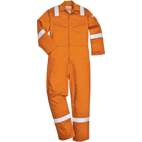 Portwest fr52 Padded Anti-static Flame Retardant Coveralls Orange M