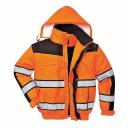 Portwest Hi-Vis Classic Bomber Jacket - Yellow/Black - XL