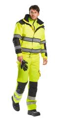 Portwest Hi-Vis Classic Bomber Jacket - Yellow/Black - XL